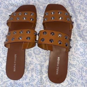 Womens Marc Fisher studded sandal